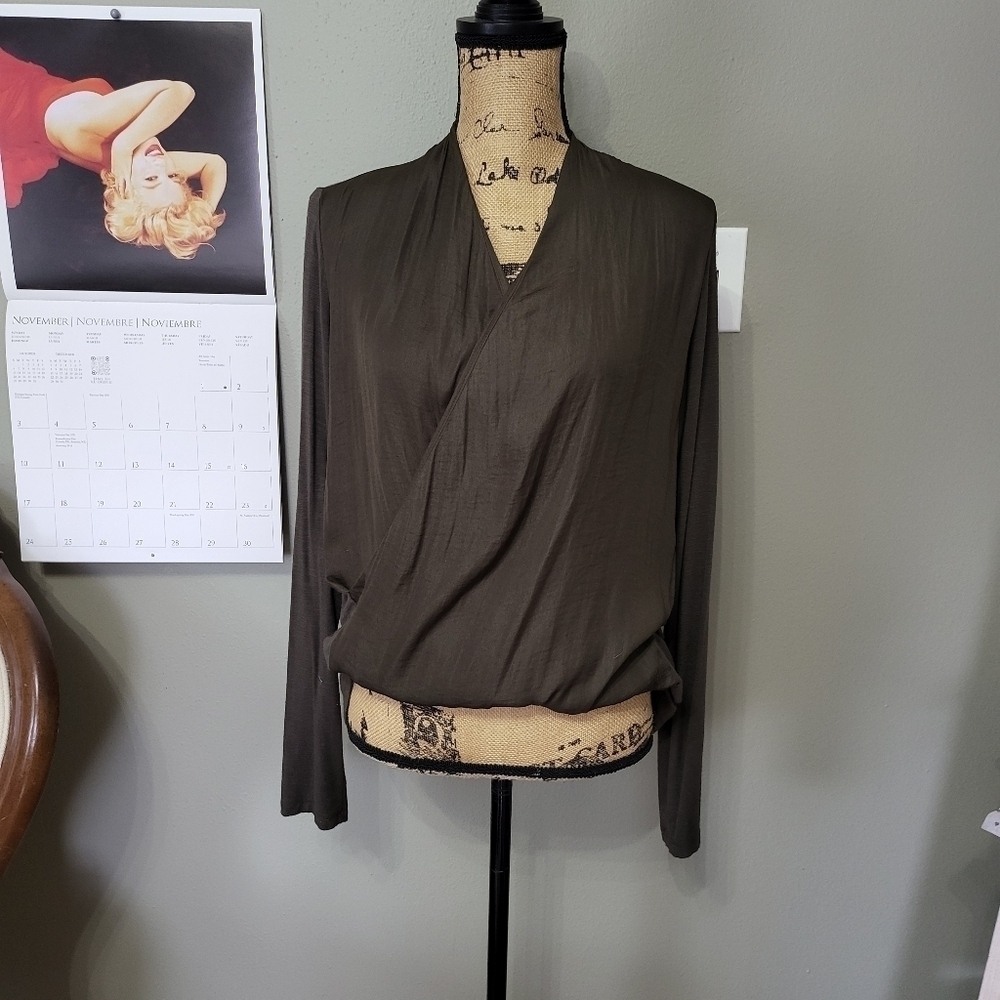 Dolan Surplice Mixed media Top Coast to Coast Collection